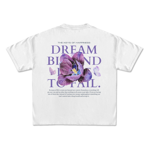 Short-Sleeve T-Shirt "Dream Big And Dare To Fail" - Maison Alexander.