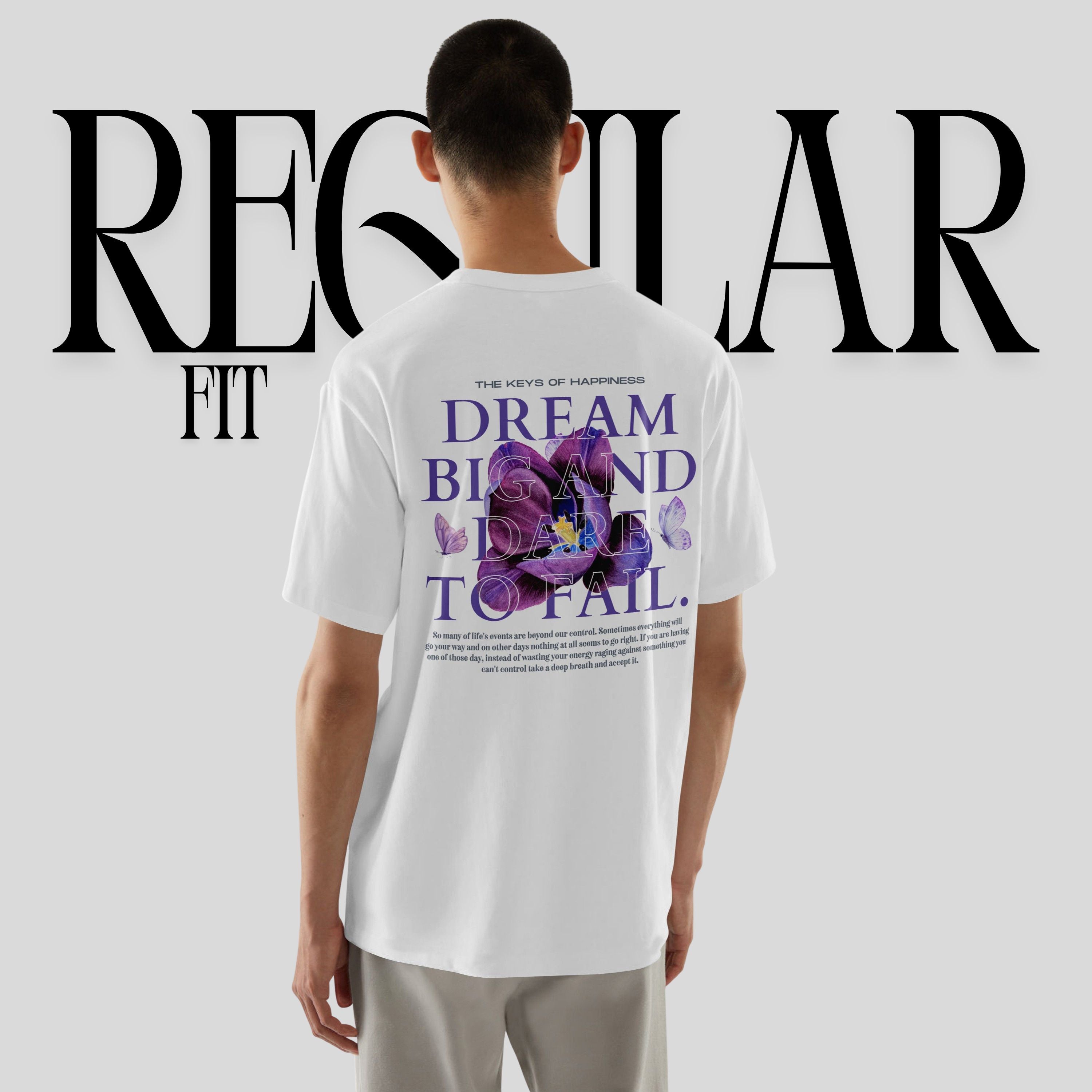 Short-Sleeve T-Shirt "Dream Big And Dare To Fail" - Maison Alexander.